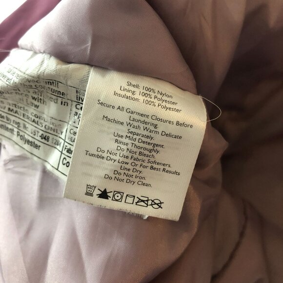 Eddie Bauer Womens Water Resistant Jacket Nylon Softshell Pockets Purple XL - Picture 6 of 7